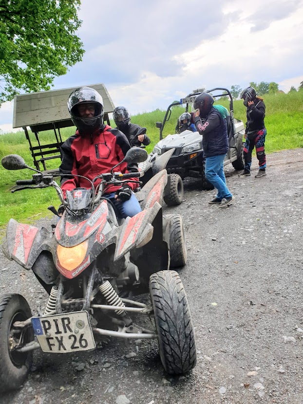 Knut auf dem Quad