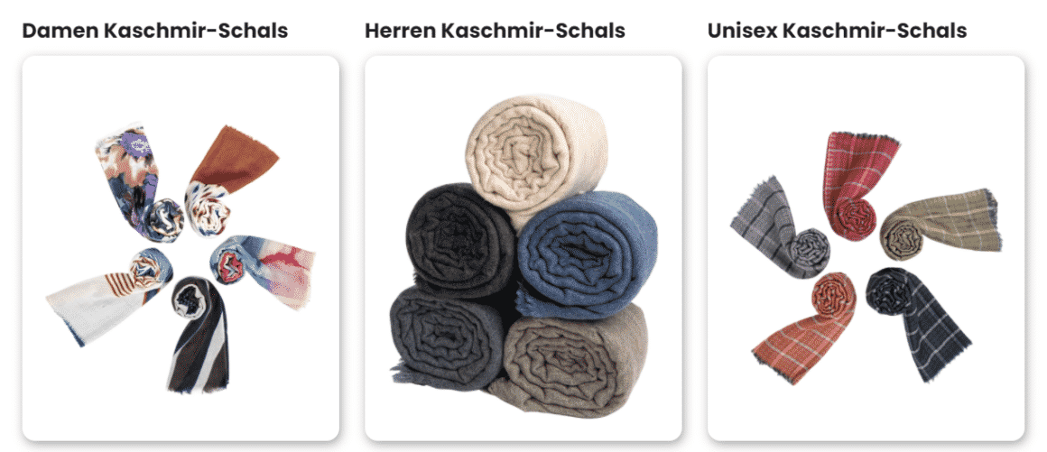 Kaschmir Schal Sortiment