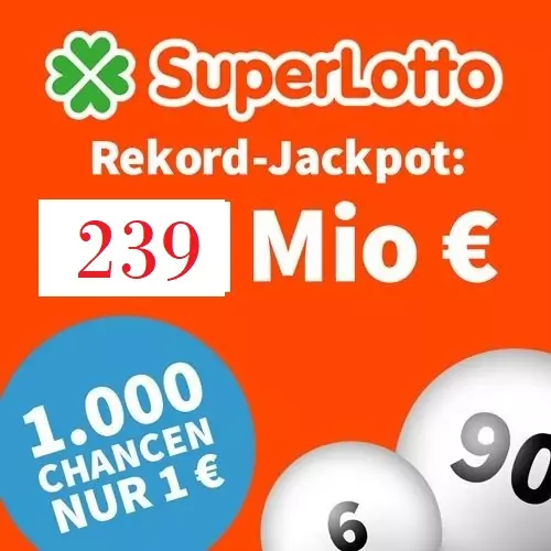 SuperEnaLotto: Es lockt der größte Jackpot Europas