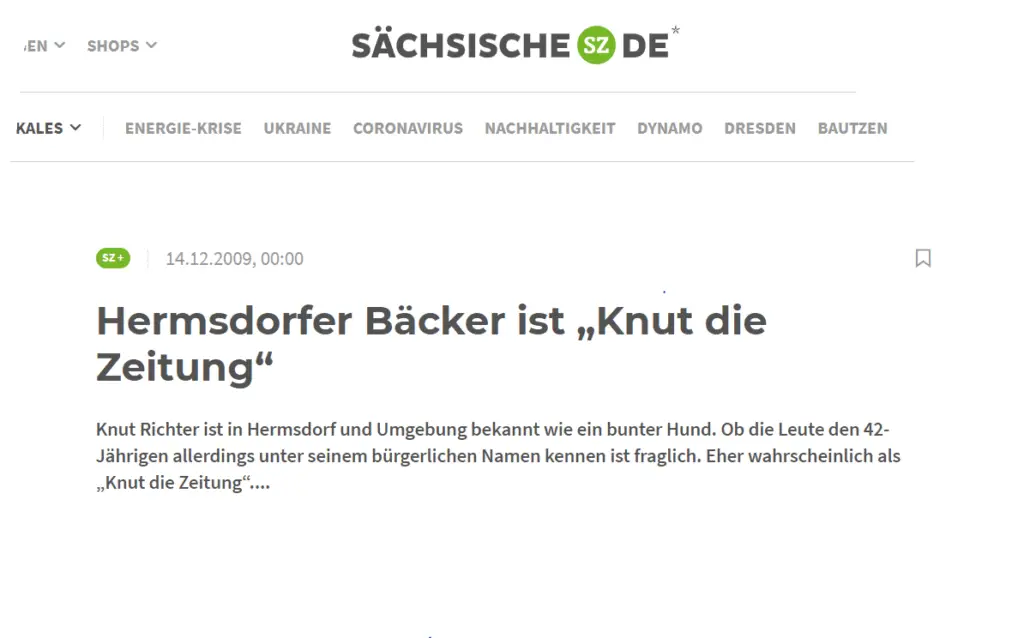 Knut die Zeitung