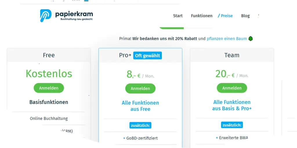 Papierkram macht Deinen Papierkram. Buchhaltungssoftware aus der Cloud