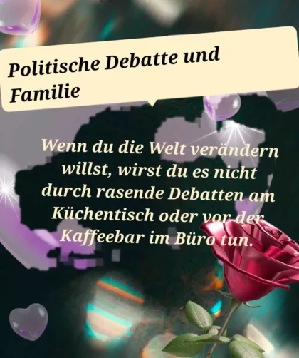 Politische Debatte und Familie