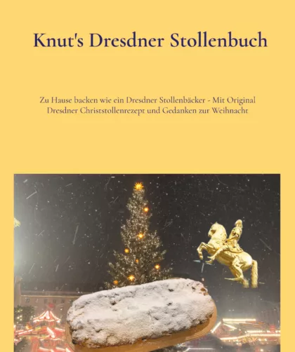 a book cover with a gold horse and a large rock with a christmas tree