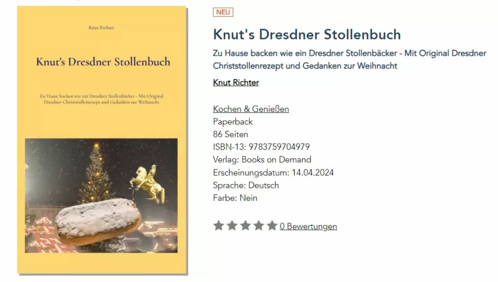 Knuts Dresdner Stollenbuch ist da