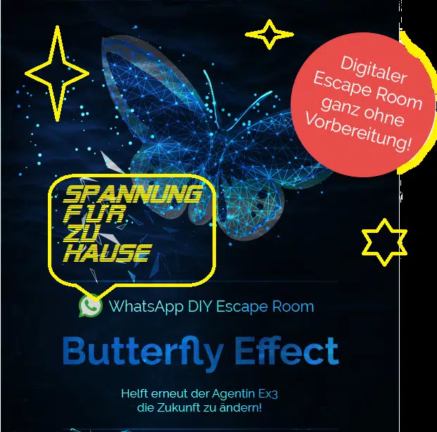 DIY Escape Room Spiel Butterfly Effect für zu Hause